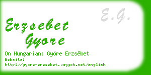 erzsebet gyore business card